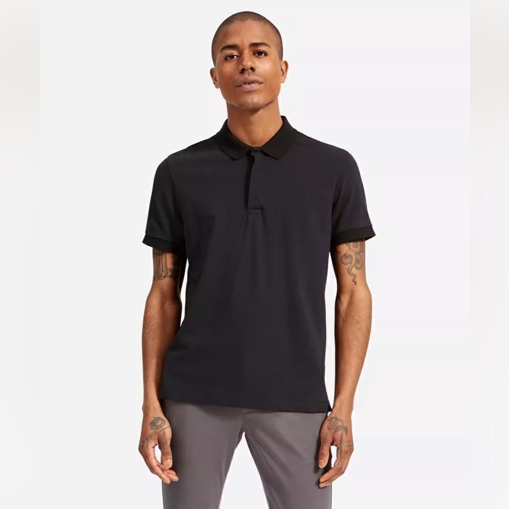Everlane the performance polo black NWT